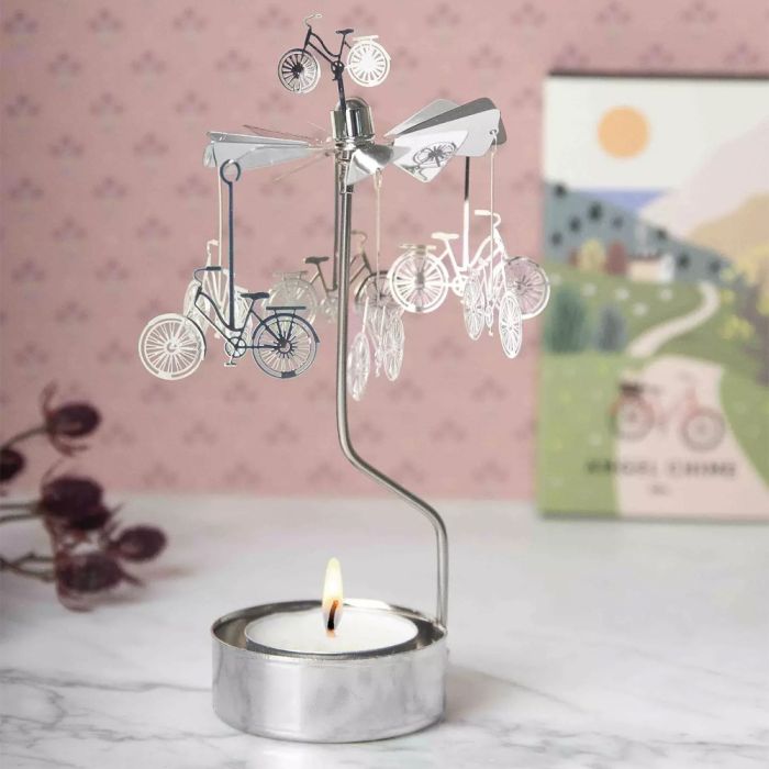 Pluto Design Bike Rotary Candle Holder