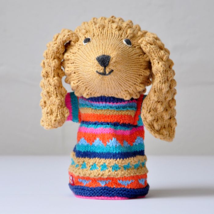 ChunkiChilli Poodle Knitted Hand Puppet 