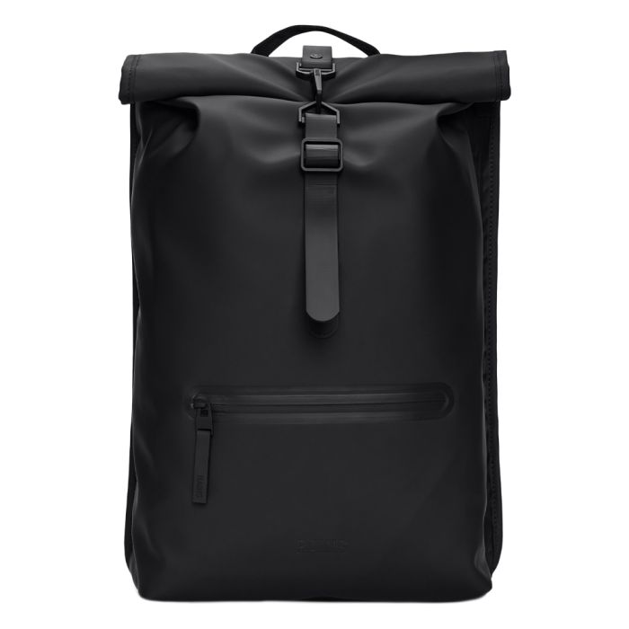 Rains Rolltop Rucksack Black