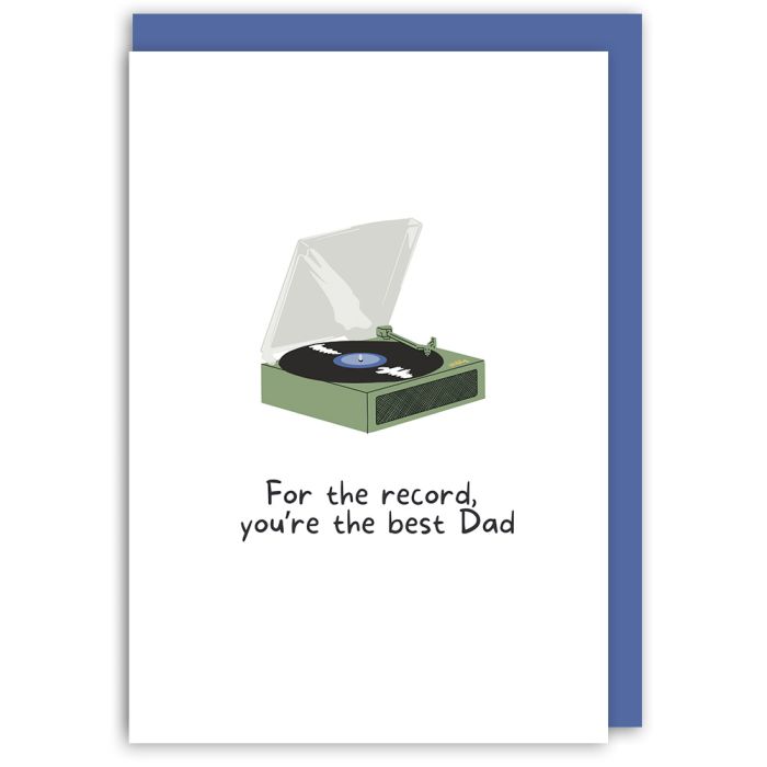 For the Record Father's Day Card