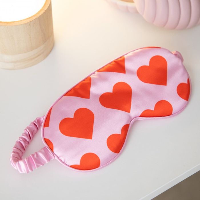 Helio Ferretti Hearts Red & Pink Eye Mask