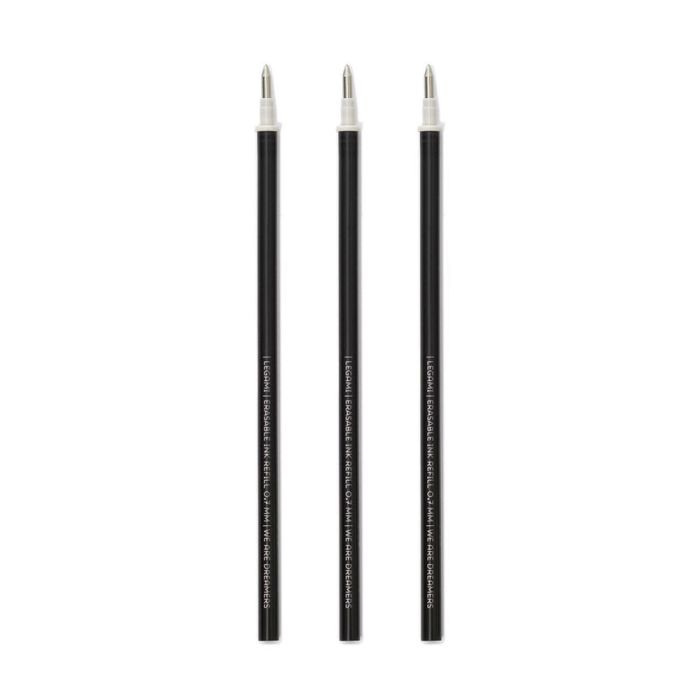 Legami Erasable Pen Refills - Black