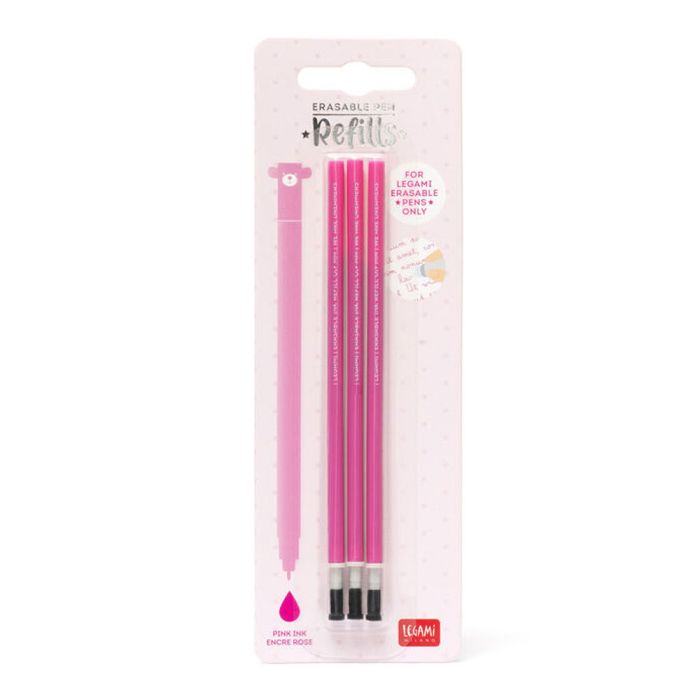 Legami Erasable Pen Refills - Pink