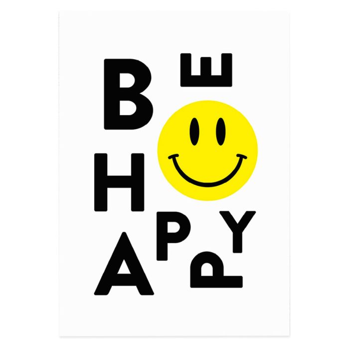 East End Be Happy A3 Print