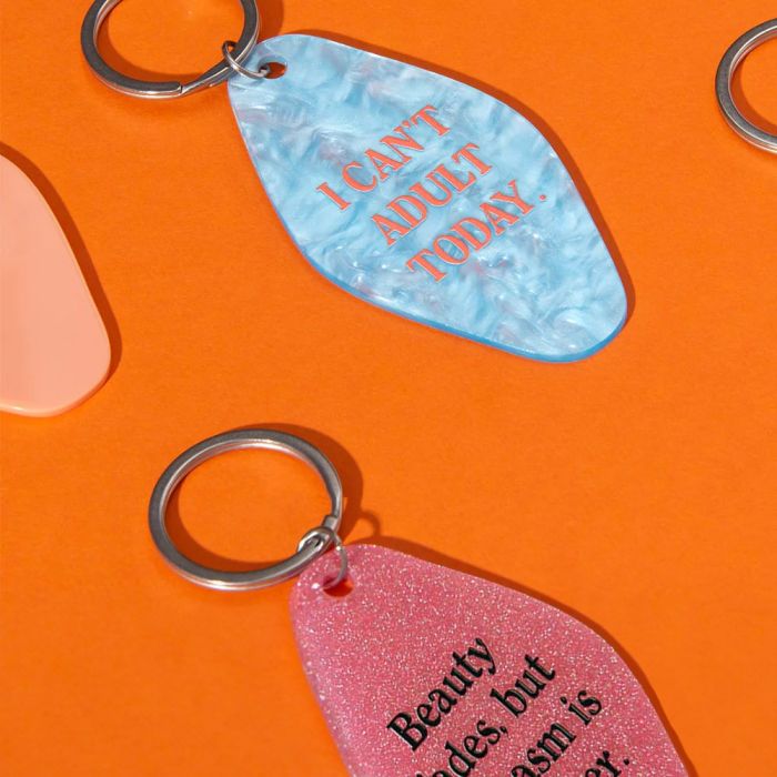 Sarcasm Is Forever Retro Keyring