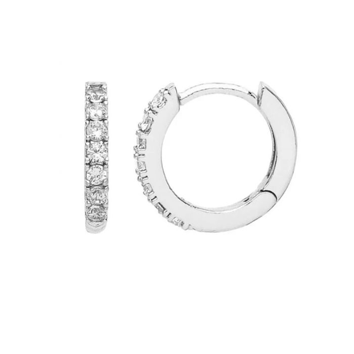 Estella Bartlett Classic Mini Silver Hoop Earrings