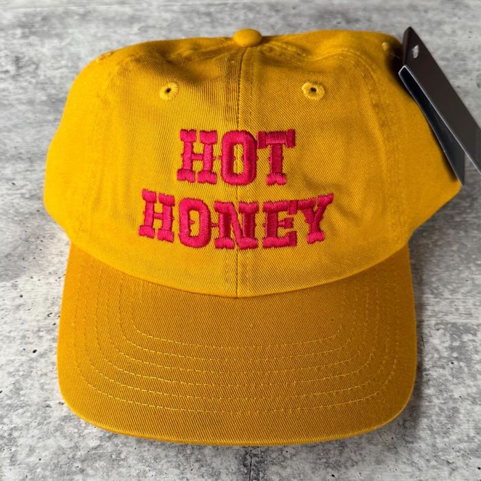 Silver Spider Dad Cap - Hot Honey