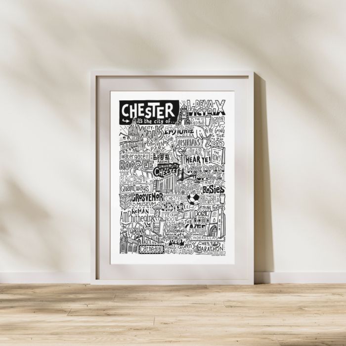 Chester Landmarks A3 Print