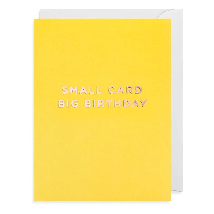Small Card Big Birthday Card