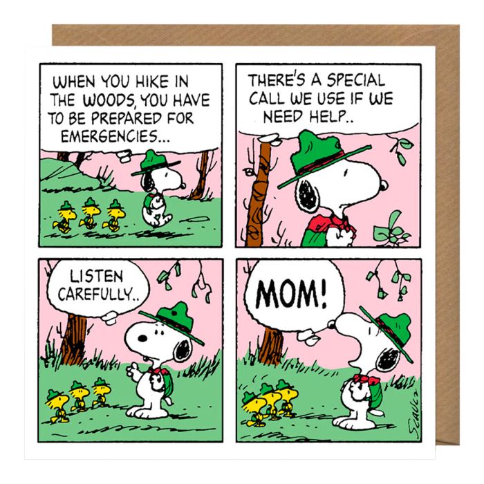 Snoopy Mom! Mother's Day Card Thoughtful Gifts Cards