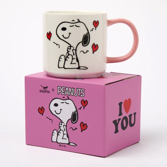 Snoopy Mug - I Love You Hearts