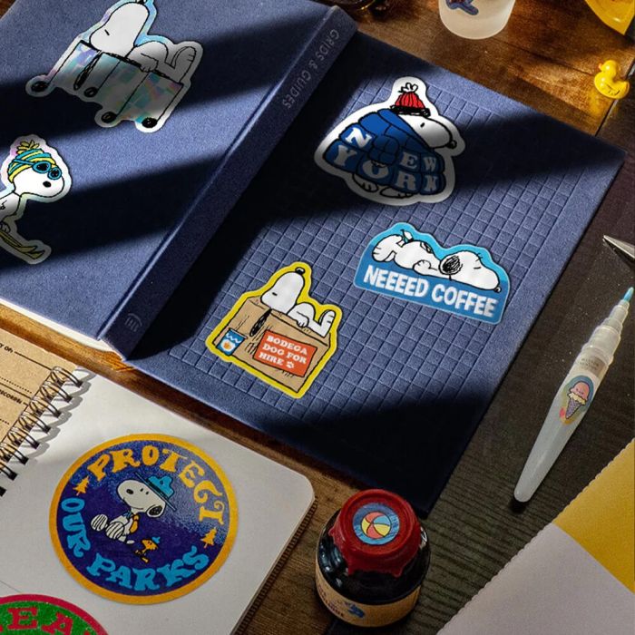 Peanuts Sticker Snoopy Need Coffee