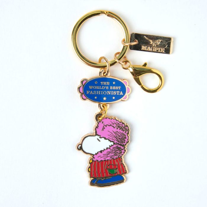 Snoopy World's Best Fashionista Keyring