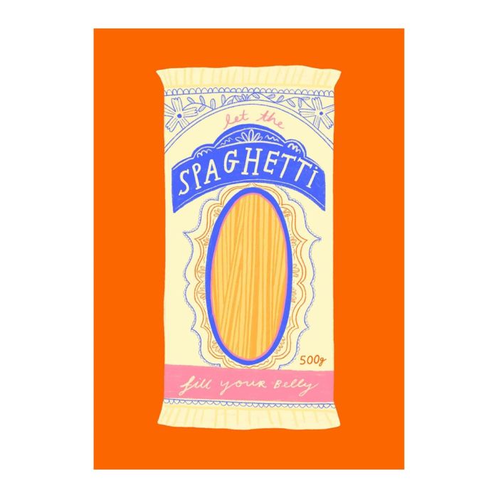 Spaghetti Packet Print 
