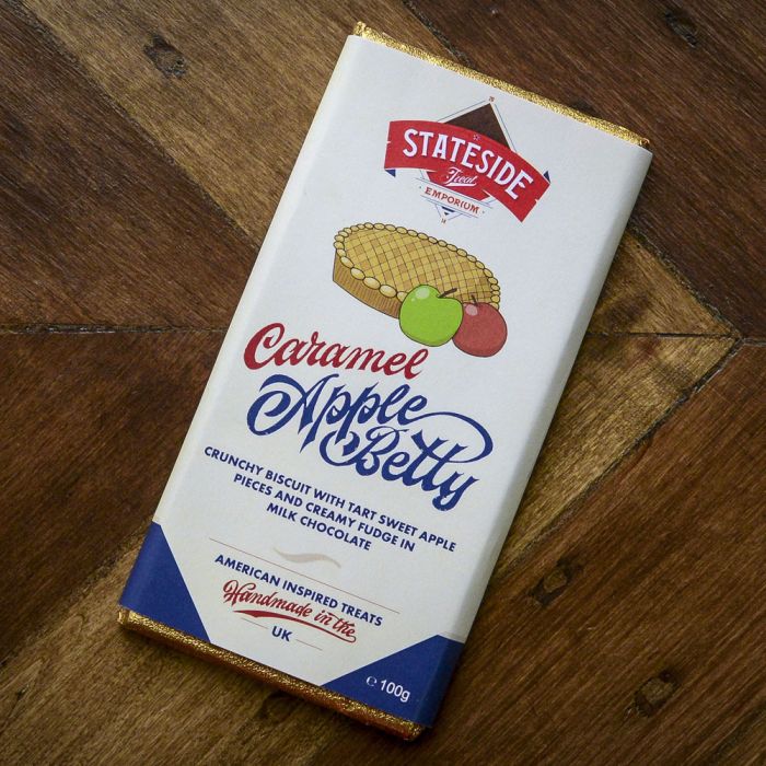 Stateside Treat Emporium Caramel Apple Betty Milk Chocolate Bar