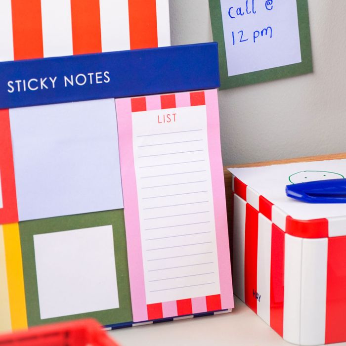 Stripes Sticky Notes Pad