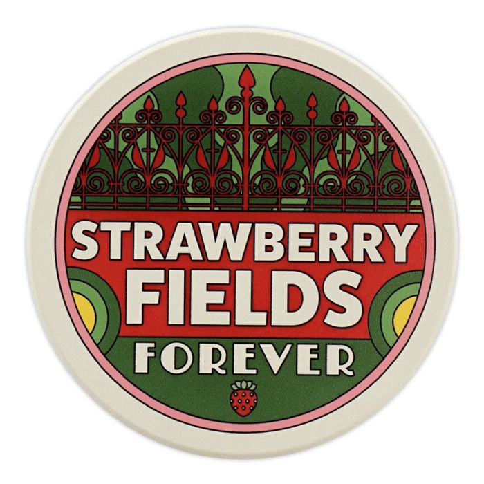 The Beatles Strawberry Fields Ceramic Coaster