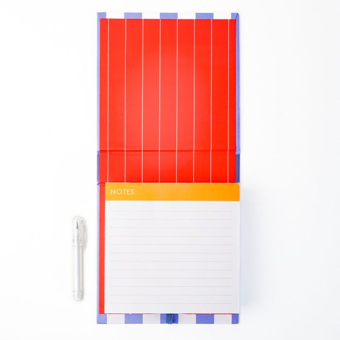 Breton Stripe Desk Note Pad & Pen