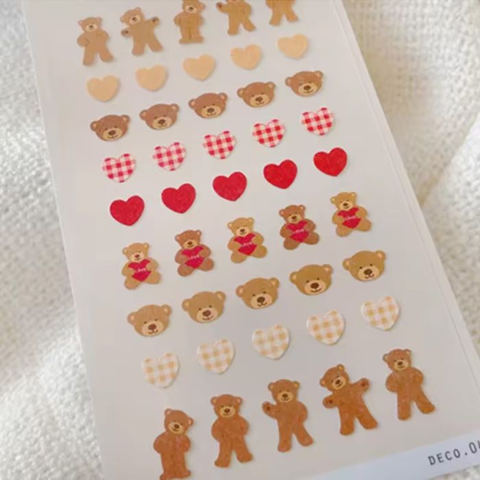 Suatelier Mini Series Sticker Sheet 109 Deco 04 Bears