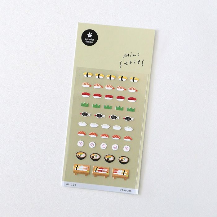Suatelier Mini Series Sticker Sheet 124 Food 06 Sushi 