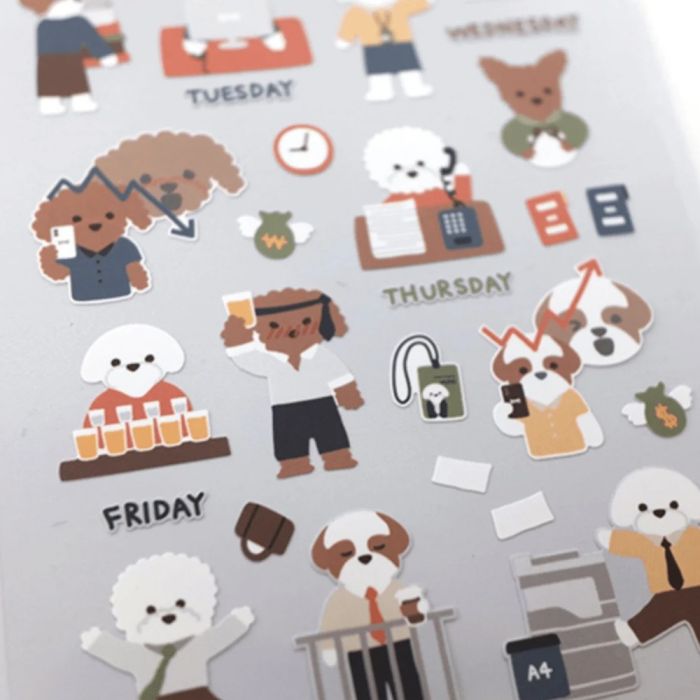 Suatelier Sticker Sheet 1125 Work And Work
