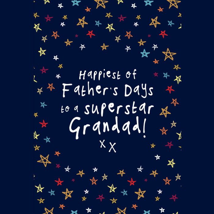 Superstar Grandad Father's Day Card