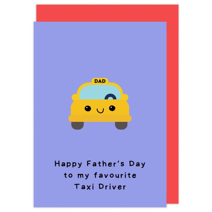 Taxi Driver Father's Day Card