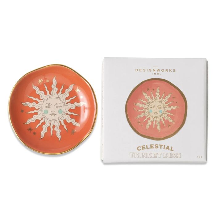 Terracotta Sun Round Trinket Dish