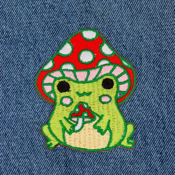 These Are Things Iron-On Patch - Mushroom Frog
