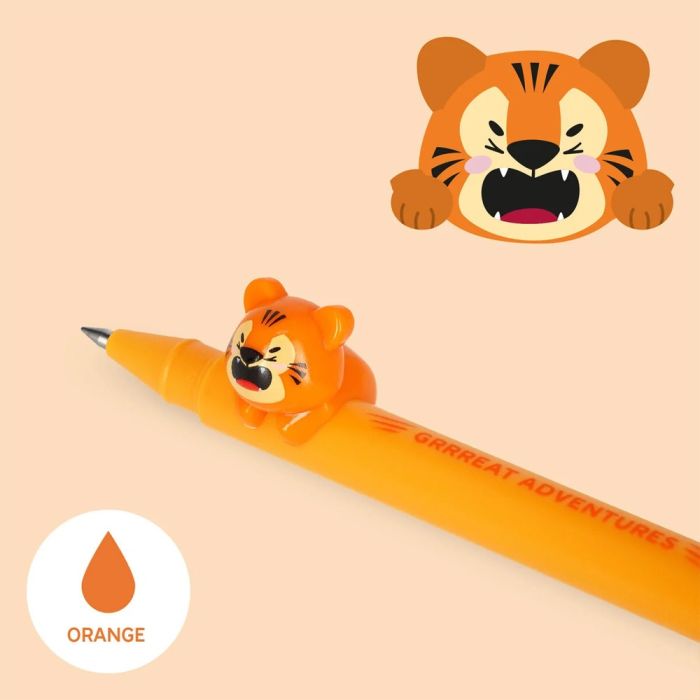 Legami Lovely Friends Gel Pen Tiger (Orange)