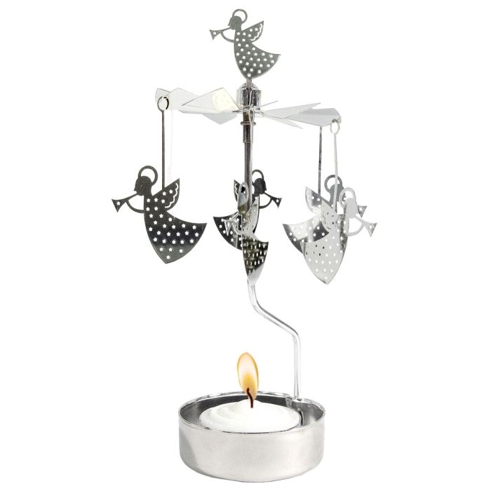 Pluto Design Trumpet Angels Rotary Candle Holder