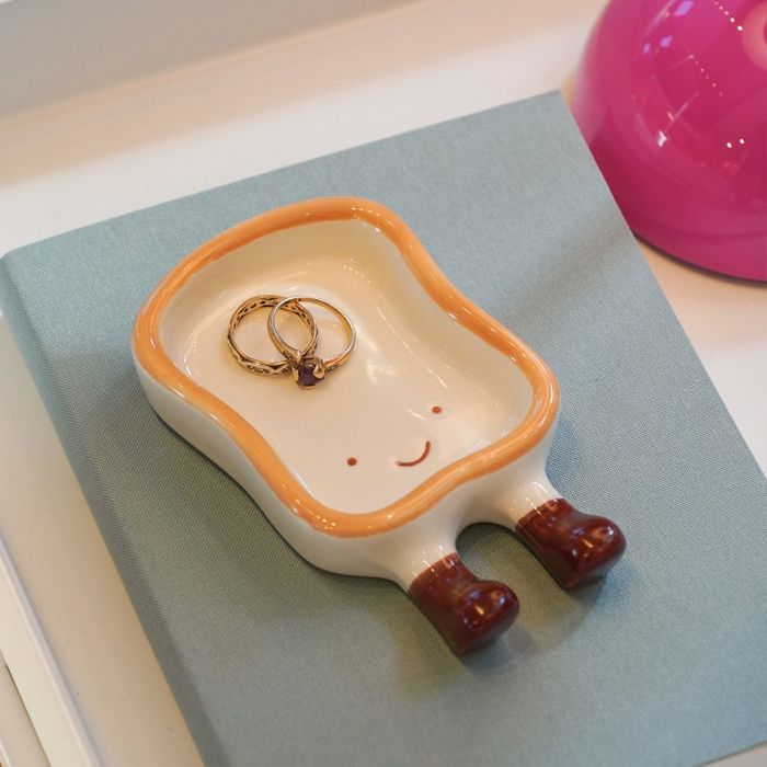 Ceramic Trinket Dish - Toast