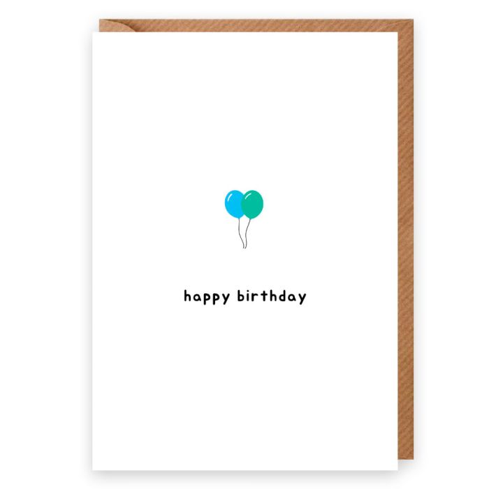 Happy Birthday Balloons Card