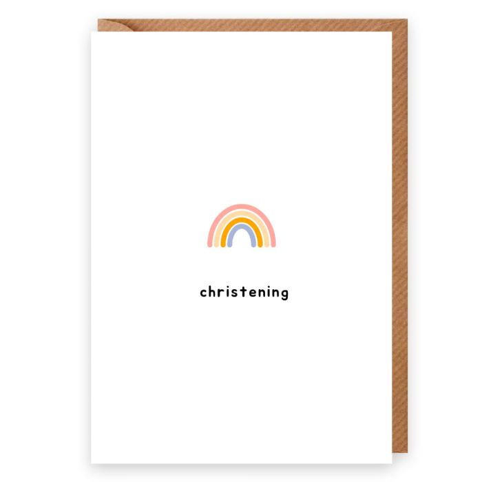 Christening Rainbow Card