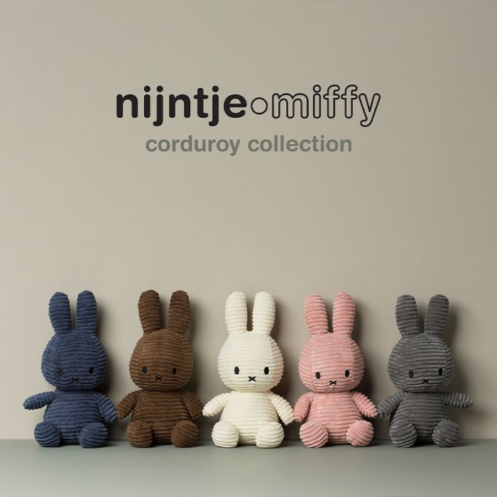 Miffy Corduroy Soft Toy - White | Utility Gift UK