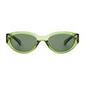 A Kjaerbede Winnie Sunglasses - Light Olive Transparent 