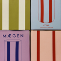 MAEGEN Atina Glass Tumbler - Navy & Lilac