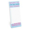 Stuff To Do Today List Pad