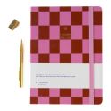 A-Journal School Diary 2026-2027 - Checkered Pink