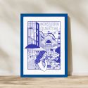 A3 Picture Frame Blue