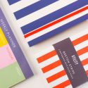 Set of 3 Breton Stripe Ruled A6 Notebooks