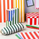 Set of 6 Breton Stripe A6 Notebooks & Holder