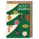Christmas Tree Baubles Christmas Card