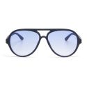 OKKIA Alessio Sunglasses - Midnight (Blue Lens)