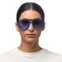 OKKIA Alessio Sunglasses - Midnight (Blue Lens)