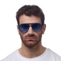 OKKIA Alessio Sunglasses - Midnight (Blue Lens)