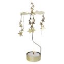 Pluto Design Gold Night Sky Rotary Candle Holder