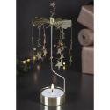 Pluto Design Gold Night Sky Rotary Candle Holder