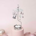 Pluto Design Silver Night Sky Rotary Candle Holder
