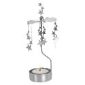 Pluto Design Silver Night Sky Rotary Candle Holder